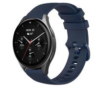 GIOPUEY 20mm Strap Compatible with Hama Smartwatch 8900 1,43, Soft silicone Watch Strap Replacement [Wear-resistant] [breathable] - Dark Blue