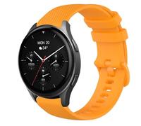GIOPUEY 20mm Strap Compatible with Hama Smartwatch 8900 1,43, Soft silicone Watch Strap Replacement [Wear-resistant] [breathable] - Yellow