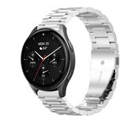 GIOPUEY 20mm Strap Compatible with Hama Smartwatch 8900 1,43, stainless steel Watch Strap Replacement [Wear-resistant] [light] - silver