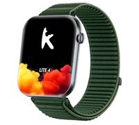 GIOPUEY 20mm Strap Compatible with Knauermann Lite 4/Knauermann Neo 2 Band, Outdoor Sports Flexible Nylon Braided Sport Loop Strap Replacement Band - DarkGreen
