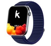 GIOPUEY 20mm Strap Compatible with Knauermann Lite 4/Knauermann Neo 2 Band, Outdoor Sports Flexible Nylon Braided Sport Loop Strap Replacement Band - DarkBlue