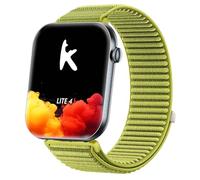 GIOPUEY 20mm Strap Compatible with Knauermann Lite 4/Knauermann Neo 2 Band, Outdoor Sports Flexible Nylon Braided Sport Loop Strap Replacement Band - Green