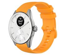 GIOPUEY 20mm Strap Compatible with Withings ScanWatch 2 42mm/Nova 42mm, Soft silicone Watch Strap Replacement [Wear-resistant] [breathable] - Yellow