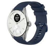 GIOPUEY 20mm Strap Compatible with Withings ScanWatch 2 42mm/Nova 42mm, Soft silicone Watch Strap Replacement [Wear-resistant] [breathable] - Dark Blue