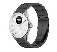 GIOPUEY 20mm Strap Compatible with Withings ScanWatch 2 42mm/Nova 42mm, stainless steel Watch Strap Replacement [Wear-resistant] [light] - black
