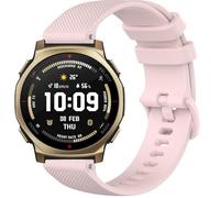 GIOPUEY 22mm 20mm Strap Compatible with Amazfit T-Rex 3 Pro 48mm/T-Rex 3 Pro 44mm, Soft silicone Watch Strap Replacement [Wear-resistant] [breathable] - Pink
