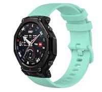 GIOPUEY 22mm 20mm Strap Compatible with Amazfit T-Rex 3 Pro 48mm/T-Rex 3 Pro 44mm, Soft silicone Watch Strap Replacement [Wear-resistant] [breathable] - Green
