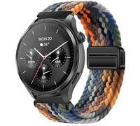 GIOPUEY 22mm Magnetic Strap Compatible with Hama Smartwatch 9000/7010/6910/5000, Flexible Nylon Braided Strap Replacement [Unisex] - Colourful
