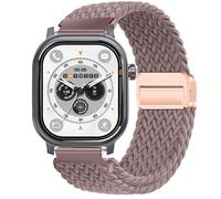 GIOPUEY 22mm Magnetic Strap Compatible with Kospet PULSE, Flexible Nylon Braided Strap Replacement [Unisex] - Purple