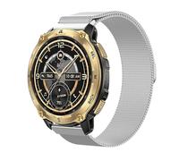 GIOPUEY 22mm Magnetic Strap Compatible with KOSPET TANK T4 SE/T4/T4C/M4 SE/M4/M4C, Braided Stainless Steel Strap Replacement [Wear-resistant] - Silver