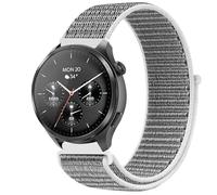 GIOPUEY 22mm Nylon Strap Compatible with Hama Smartwatch 9000/7010/6910/5000, Flexible Braided Sport Loop Strap Replacement, Breathable Nylon, Men Women - Grey