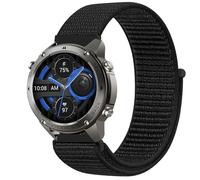 GIOPUEY 22mm Nylon Strap Compatible with Knauermann GPS 4 RUND/4Ultra/4Mini/4ECKIG, Flexible Braided Sport Loop Strap Replacement, Breathable Nylon, Men Women - Black