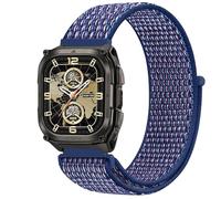 GIOPUEY 22mm Nylon Strap Compatible with KOSPET TANK M4 SE/M4/M4C/T4 SE/T4/T4C, Flexible Braided Sport Loop Strap Replacement, Breathable Nylon, Men Women - Blue