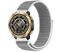 GIOPUEY 22mm Nylon Strap Compatible with KOSPET TANK T4 SE/T4/T4C/M4 SE/M4/M4C, Flexible Braided Sport Loop Strap Replacement, Breathable Nylon, Men Women - Grey