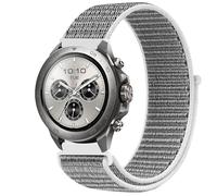 GIOPUEY 22mm Nylon Strap Compatible with Mibro Watch GS Explorer/Explorer S, Flexible Braided Sport Loop Strap Replacement, Breathable Nylon, Men Women - Grey