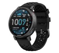 GIOPUEY 22mm Strap Compatible with Amazfit Active Max/Balance 2/Bip6/Bip5/Cheetah, Soft silicone Watch Strap Replacement [Wear-resistant] [breathable] - Black