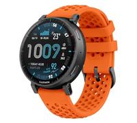 GIOPUEY 22mm Strap Compatible with Amazfit Active Max/Balance 2/Bip6/Bip5/Cheetah, Soft silicone Watch Strap Replacement [Wear-resistant] [breathable] - Orange