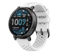 GIOPUEY 22mm Strap Compatible with Amazfit Active Max/Balance 2/Bip6/Bip5/Cheetah, Soft silicone Watch Strap Replacement [Wear-resistant] [breathable] - white