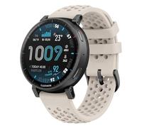 GIOPUEY 22mm Strap Compatible with Amazfit Active Max/Balance 2/Bip6/Bip5/Cheetah, Soft silicone Watch Strap Replacement [Wear-resistant] [breathable] - Beige