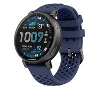 GIOPUEY 22mm Strap Compatible with Amazfit Active Max/Balance 2/Bip6/Bip5/Cheetah, Soft silicone Watch Strap Replacement [Wear-resistant] [breathable] - midnight blue