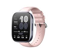 GIOPUEY 22mm Strap Compatible with Amazfit Bip 6/Bip 5/5 Unity/Balance/Balance 2/Cheetah Round/Cheetah Pro/GTR 4/3/3 Pro, Genuine leather Watch Strap Replacement [Wear-resistant] [breathable] - Pink