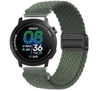 GIOPUEY 22mm Strap Compatible with COROS Pace Pro/Pace 3/APEX Pro/2 Pro/46MM, Flexible Nylon Braided Strap, Strap Replacement [Unisex] - Green