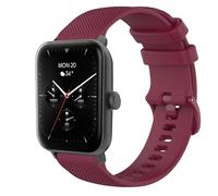 GIOPUEY 22mm Strap Compatible with -Hama Smartwatch 6010, Soft silicone Watch Strap Replacement [Wear-resistant] [breathable] - Dark Red