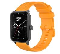 GIOPUEY 22mm Strap Compatible with -Hama Smartwatch 6010, Soft silicone Watch Strap Replacement [Wear-resistant] [breathable] - Yellow