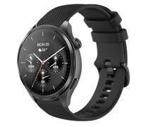 GIOPUEY 22mm Strap Compatible with Hama Smartwatch 9000/7010/6910/5000, Soft silicone Watch Strap Replacement [Wear-resistant] [breathable] - Black