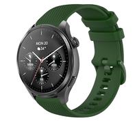 GIOPUEY 22mm Strap Compatible with Hama Smartwatch 9000/7010/6910/5000, Soft silicone Watch Strap Replacement [Wear-resistant] [breathable] - Dark Green