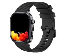 GIOPUEY 22mm Strap Compatible with Knauermann Pro 4 ECKI/Pro3 ECKIG/Pro4 Ultra, Soft silicone Watch Strap Replacement [Wear-resistant] [breathable] - Black