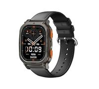 GIOPUEY 22mm Strap Compatible with KOSPET Tank M2/M3/M3 Ultra 2/T2/T3/T3 Ultra 2/Magic R10/P10/Pluse/ORB, Genuine leather Watch Strap Replacement [Wear-resistant] [breathable] - Black