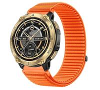 GIOPUEY 22mm Strap Compatible with KOSPET TANK T4 SE/T4/T4C/M4 SE/M4/M4C, Outdoor Sports Flexible Nylon Braided Sport Loop Strap Replacement Band - Orange