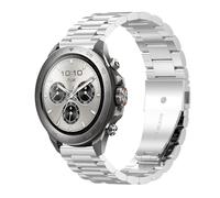 GIOPUEY 22mm Strap Compatible with Mibro Watch GS Explorer/Explorer S, stainless steel Watch Strap Replacement [Wear-resistant] [light] - silver