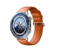 GIOPUEY 22mm Strap Compatible with OnePlus Watch 3/2/2R/OPPO Watch X/X2/Sport, Genuine leather Watch Strap Replacement [Wear-resistant] [breathable] - Orange