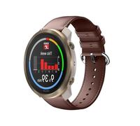 GIOPUEY 22mm Strap Compatible with Polar Vantage V3/M3/M2/M/Polar Grit X/X2 Pro/X Pro, Genuine leather Watch Strap Replacement [Wear-resistant] [breathable] - Brown