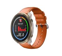 GIOPUEY 22mm Strap Compatible with Polar Vantage V3/M3/M2/M/Polar Grit X/X2 Pro/X Pro, Genuine leather Watch Strap Replacement [Wear-resistant] [breathable] - Orange