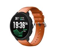 GIOPUEY 22mm Strap Compatible with Suunto Run/Race/Race S/Race2/Vertical/Suunto 5 Peak/9 Peak/Ocean, Genuine leather Watch Strap Replacement [Wear-resistant] [breathable] - Orange