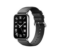 GIOPUEY 22mm Strap Compatible with Xiaomi Redmi Watch 5 Lite/5 Active, Genuine leather Watch Strap Replacement [Wear-resistant] [breathable] - Black