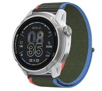 GIOPUEY 24mm Strap Compatible with COROS APEX 4 46mm, Flexible Nylon Braided Strap Replacement [Unisex] - Green