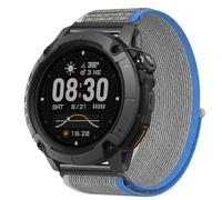 GIOPUEY 24mm Strap Compatible with COROS NOMAD, Flexible Nylon Braided Strap Replacement [Unisex] - Grey