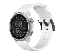 GIOPUEY 24mm Strap for COROS APEX 4 46mm, Soft silicone Sports Outdoor Watch Strap Replacement - White