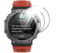 GIOPUEY 3 Pack Screen Protector for Amazfit T-Rex 3, [Full Coverage] Composite material Screen Protective Film, [Anti-Bubble] [Wear-resistant] - Transparent