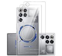 GIOPUEY Back Protector Compatible with Nubia Red Magic 11 Pro, 2 Pack Tempered Glass Back Film, High Transparency, Scratch Resistant, Bon-Slip - transparent