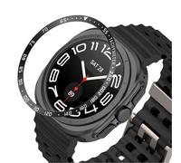 GIOPUEY Bezel Ring Compatible with Samsung Galaxy Watch Ultra 47mm, Aluminum Alloy Metal Protective Watch Ring - E-Black