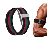 GIOPUEY Bicep Strap Compatible with Hume Band, ankle/arm band Soft Nylon Adjustable Bicep [Unisex] - blackRedGreen