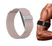 GIOPUEY Bicep Strap Compatible with Hume Band, ankle/arm band Soft Nylon Adjustable Bicep [Unisex] - GreyPink