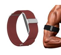GIOPUEY Bicep Strap Compatible with Hume Band, ankle/arm band Soft Nylon Adjustable Bicep [Unisex] - Red