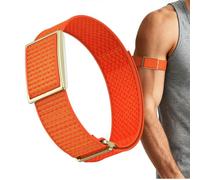 GIOPUEY Bicep Strap Compatible with POLAR Loop Strap, ankle/arm band Soft Nylon Adjustable Bicep [Unisex] - A-orange