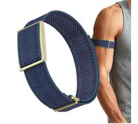 GIOPUEY Bicep Strap Compatible with POLAR Loop Strap, ankle/arm band Soft Nylon Adjustable Bicep [Unisex] - A-blue